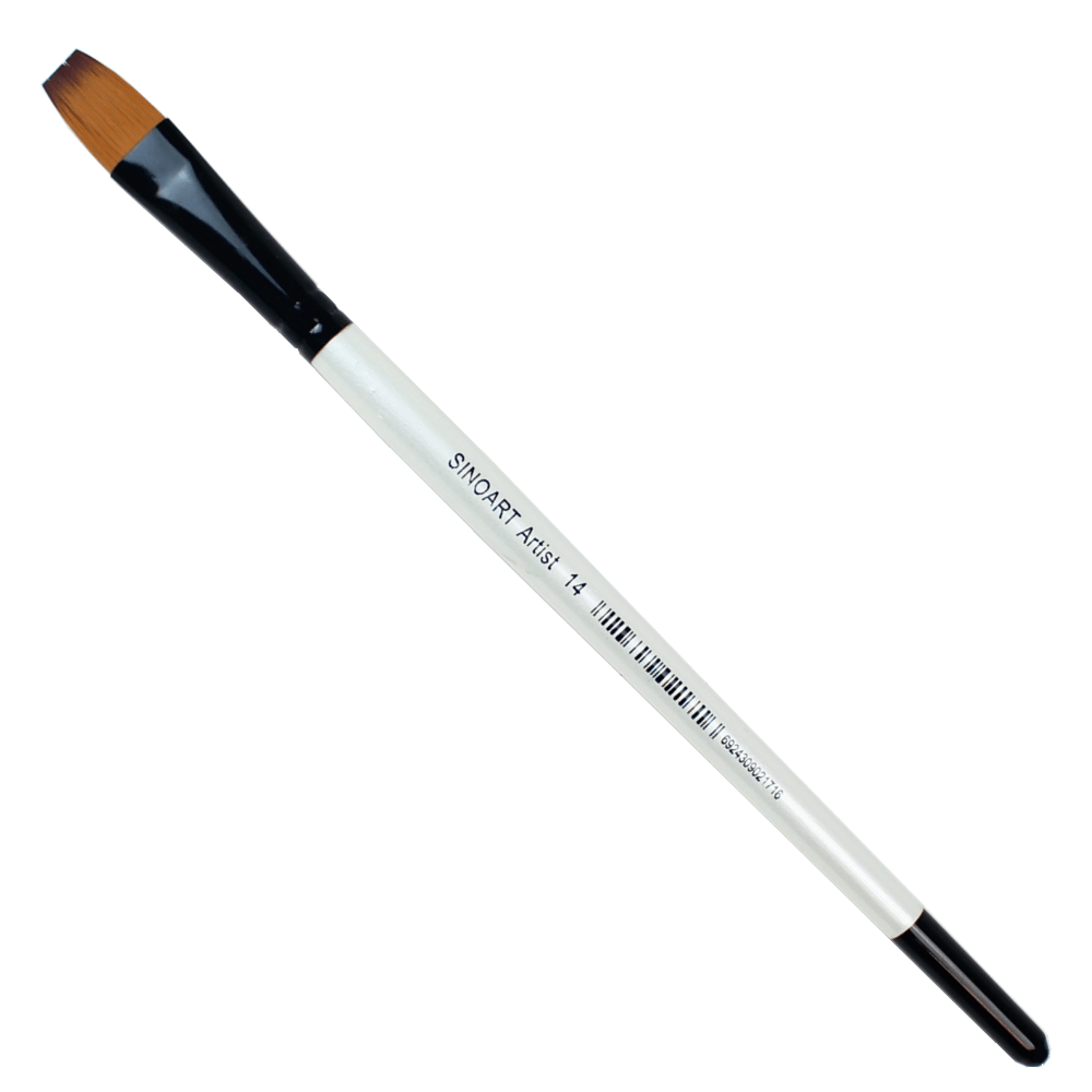 Pincel Chato Artist Curto Sinoart 14